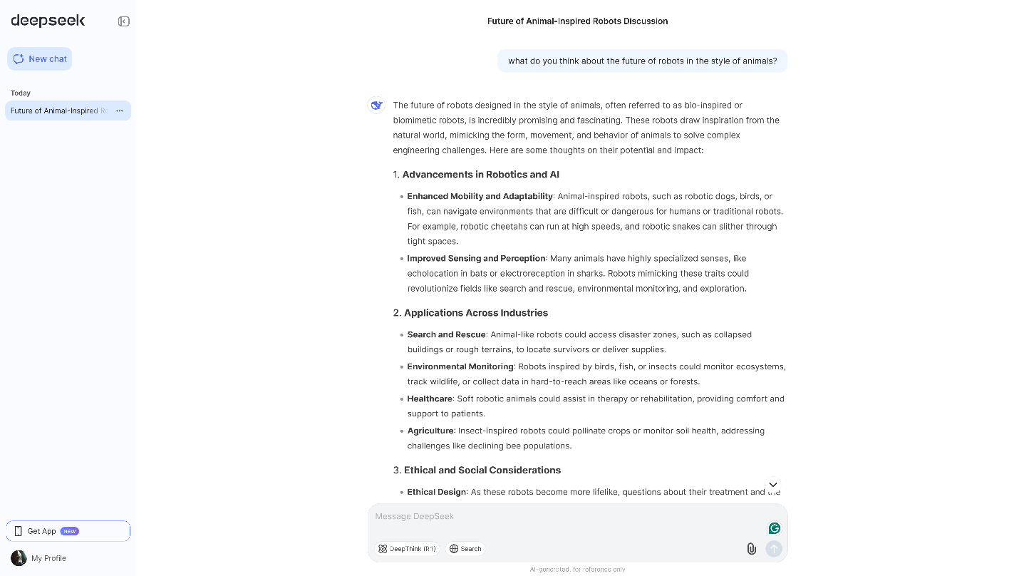 Deepseek AI Chat