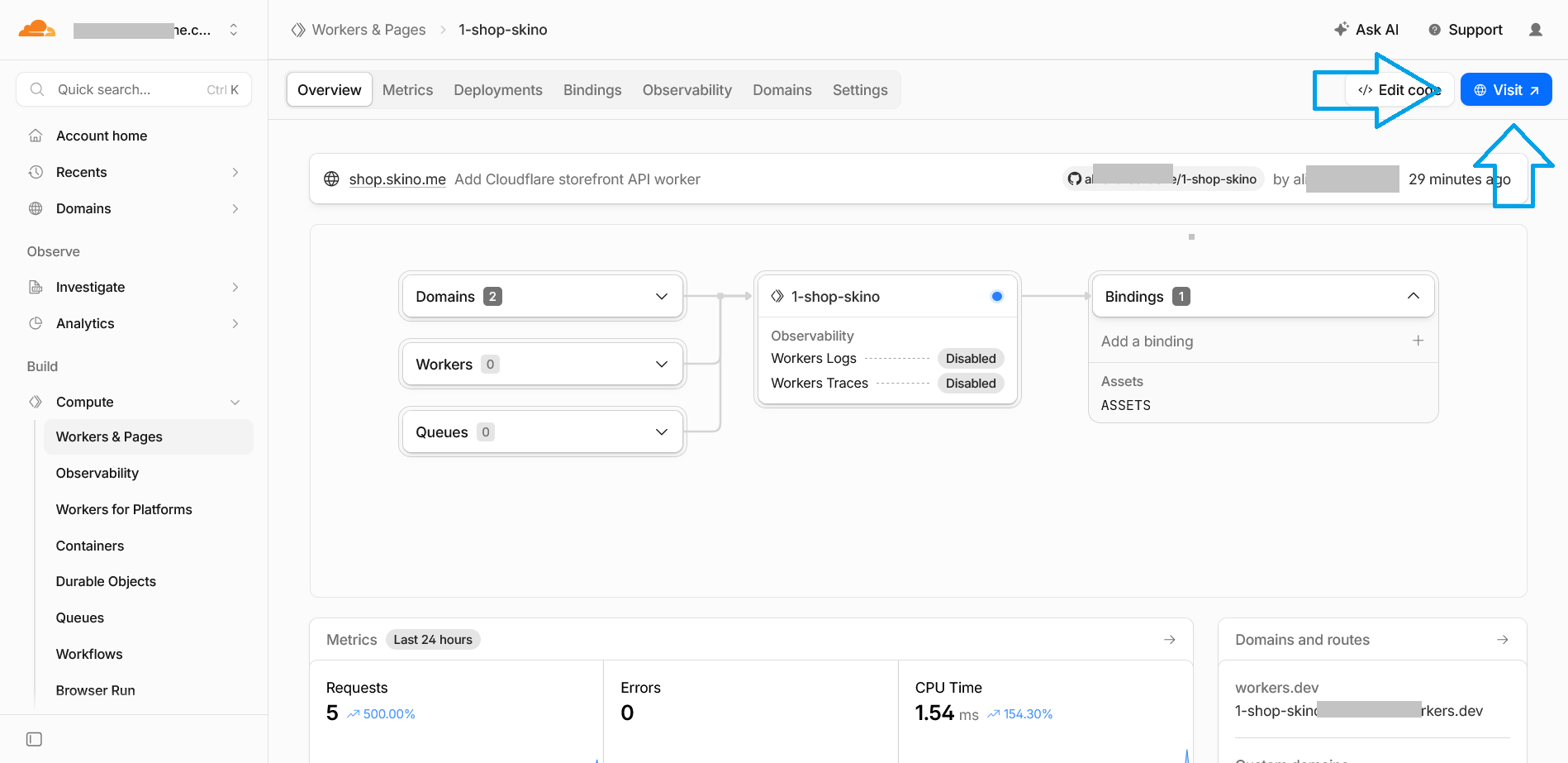 Genesis storefront open successfully on its connected custom domain.