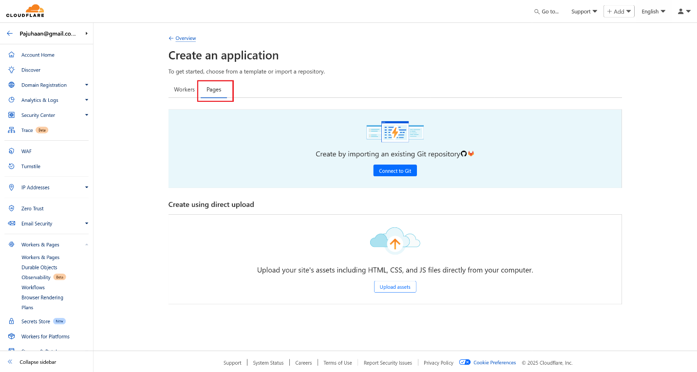 Cloadflare - Deploy Codes Options