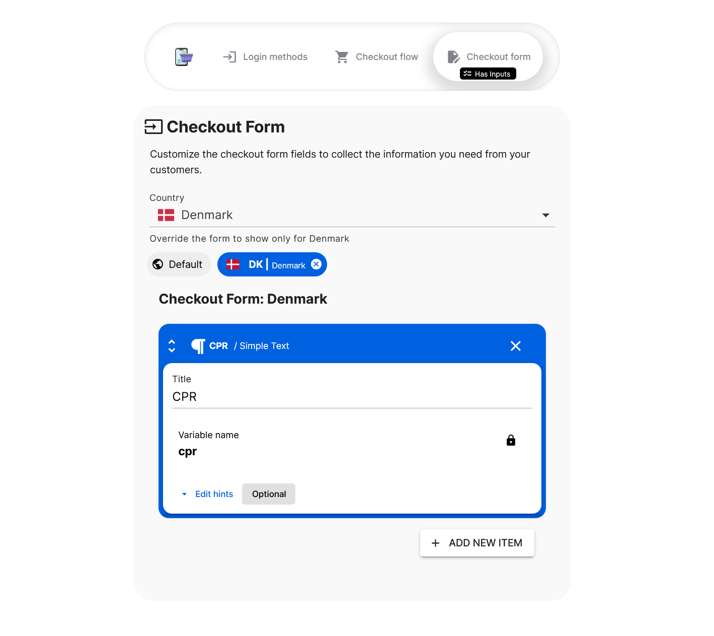 Selldone - Create Checkout Form