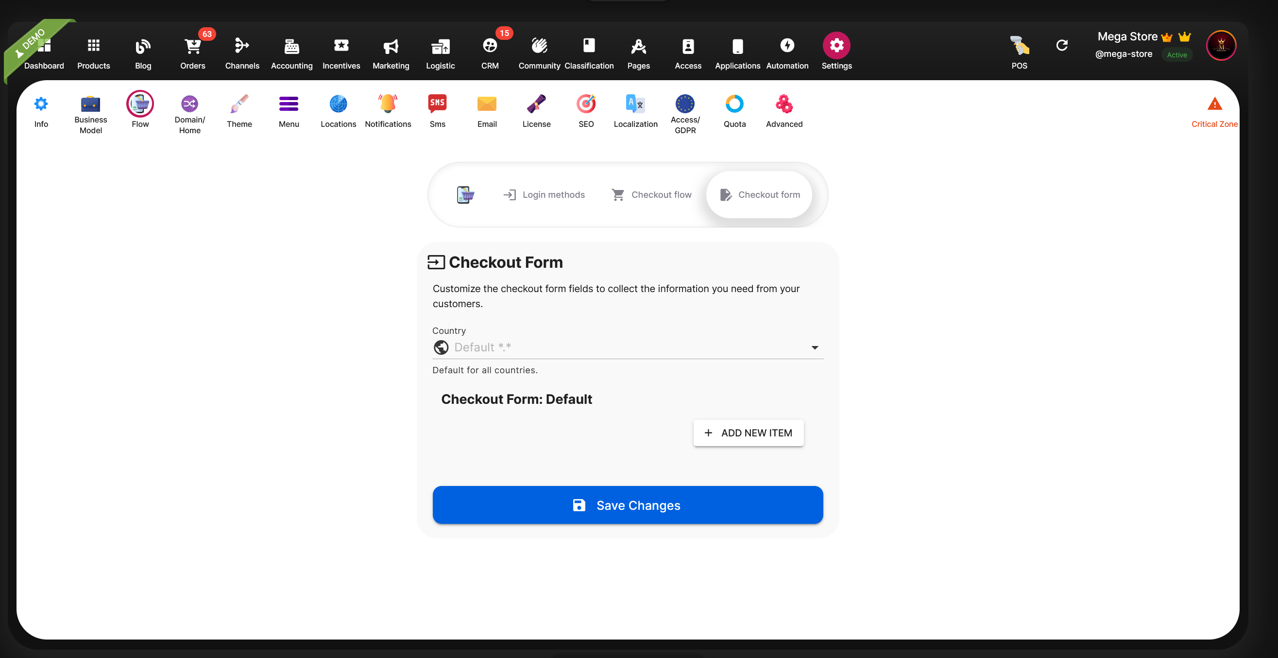 Selldone - Custom Checkout Form