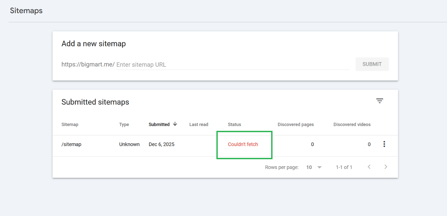 6. Recommended sitemap URLs to add