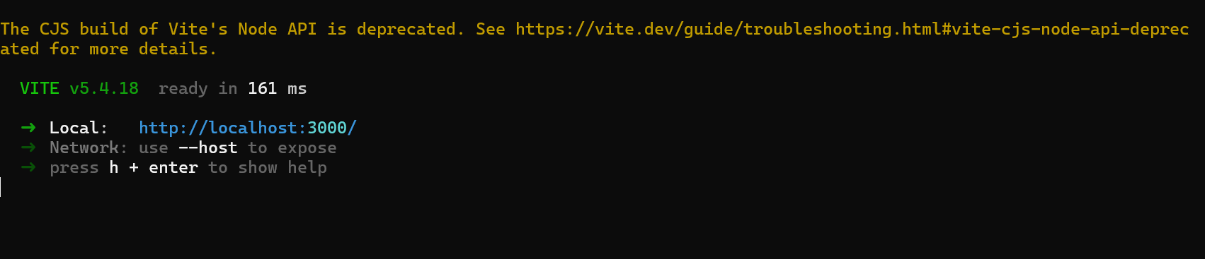 Run Created Website With nmp run dev