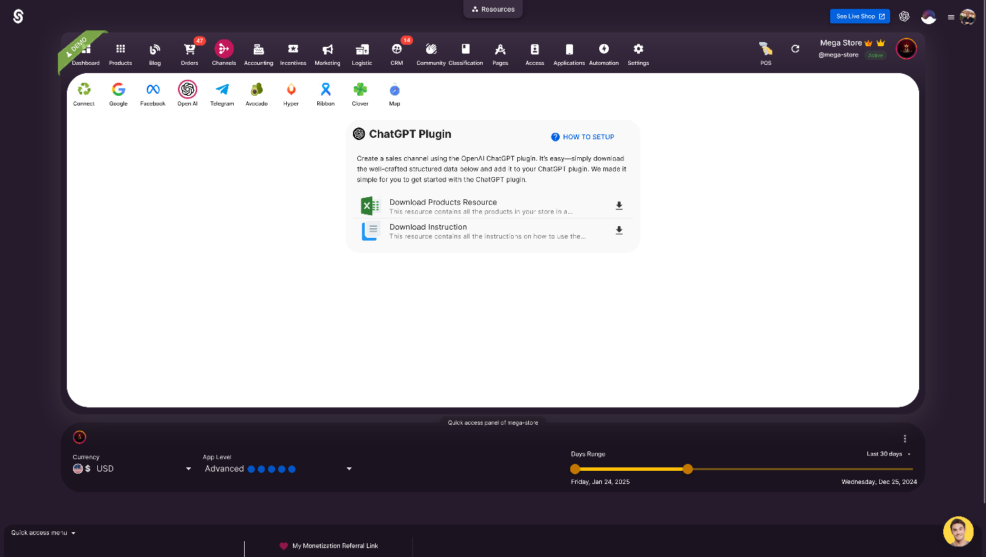 OpenAI agent challenges knowledge base resources in Selldone.