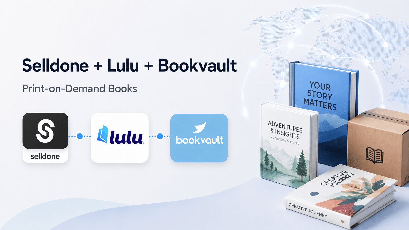 Selldone Adds Lulu and Bookvault for Global Print-on-Demand Book Fulfillment