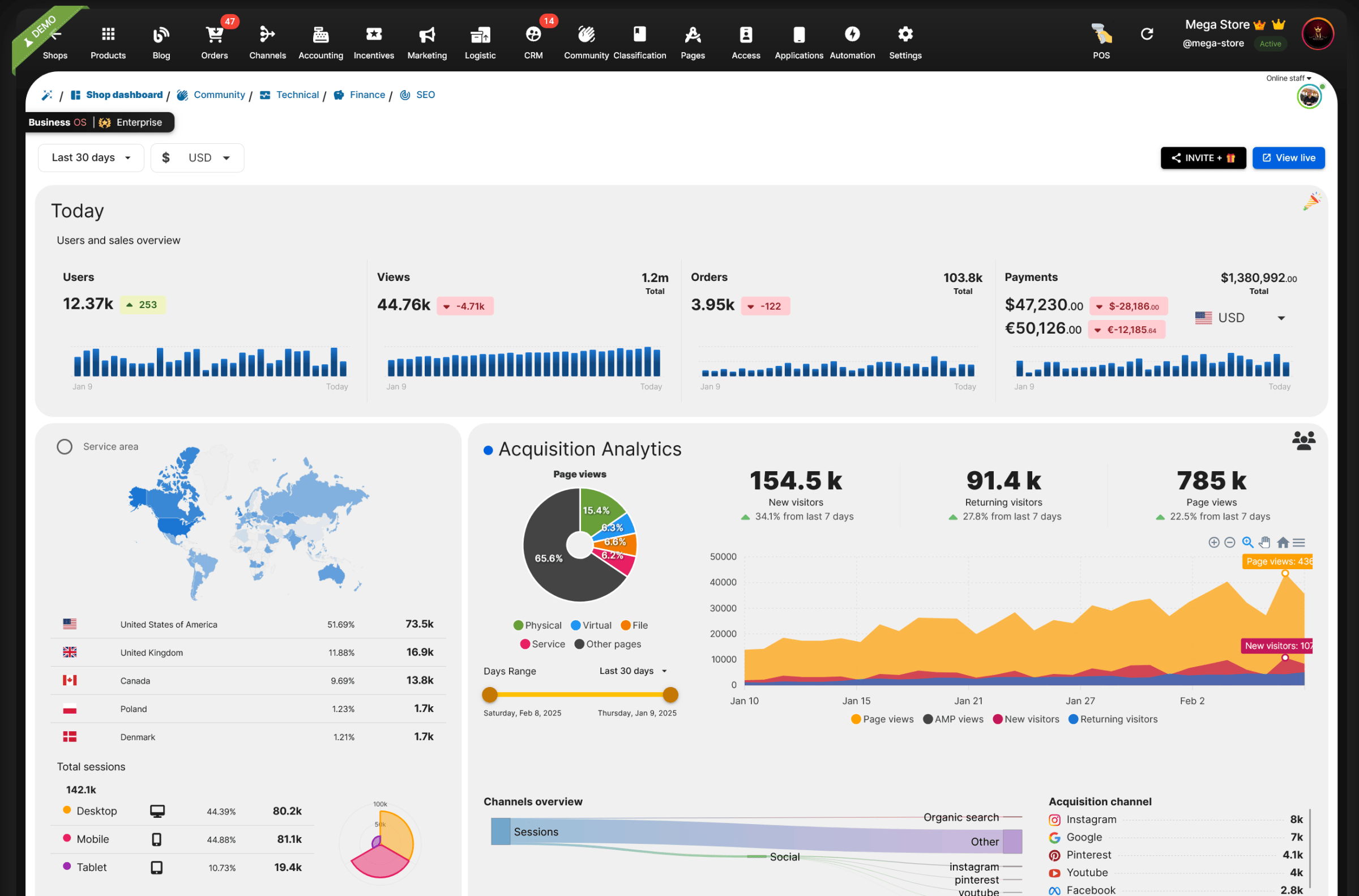Sales Engine Server Side Analytics