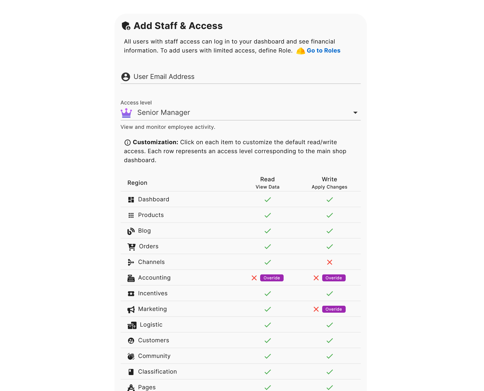 Enterprise Level Access/Team Management