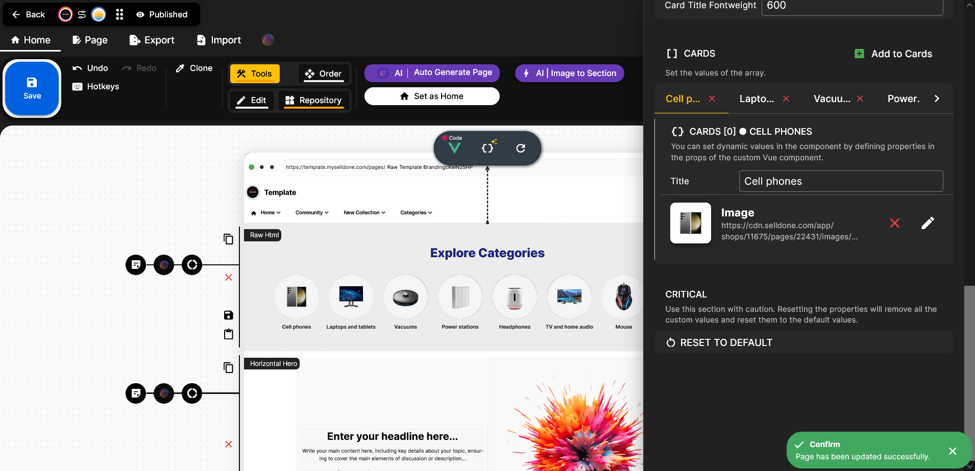 After uploading your images, editing the texts, and finalizing everything, click the&hellip;