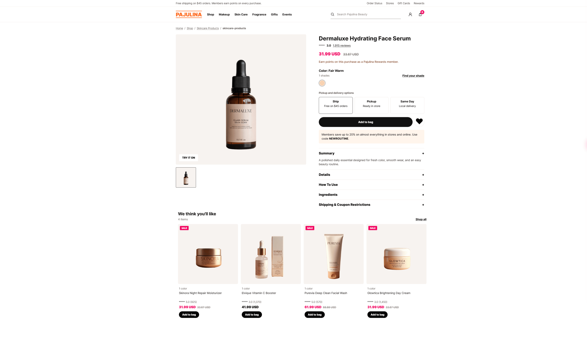 A customized Product Page Built By Genesis in 6 Minutes