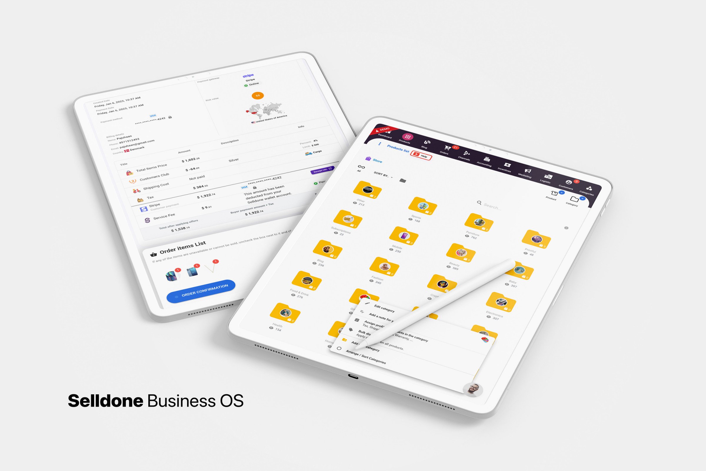 Selldone Business OS, Inventory and orders management