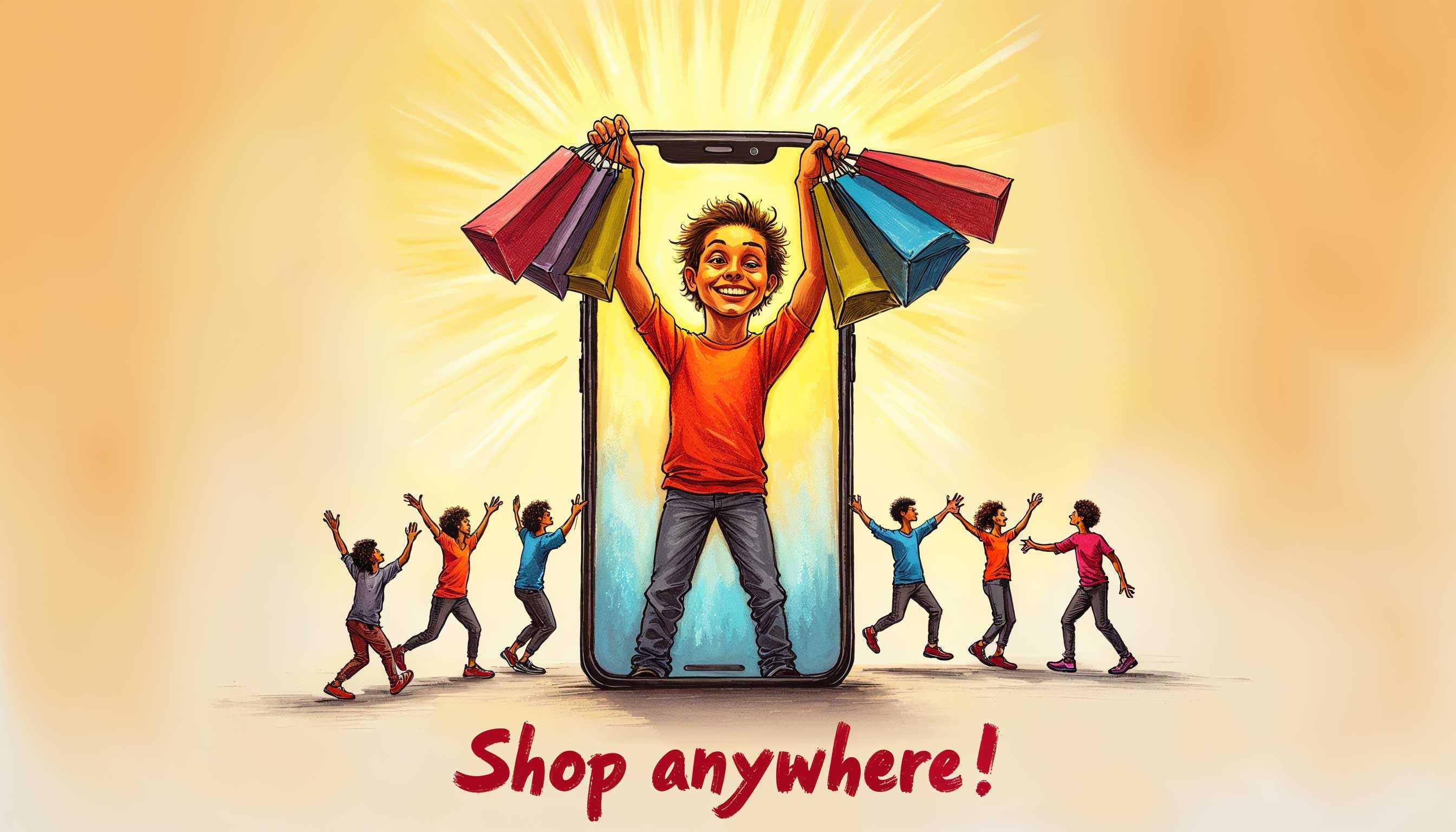 From smartphone screen to happy customer—shopping just got handier!