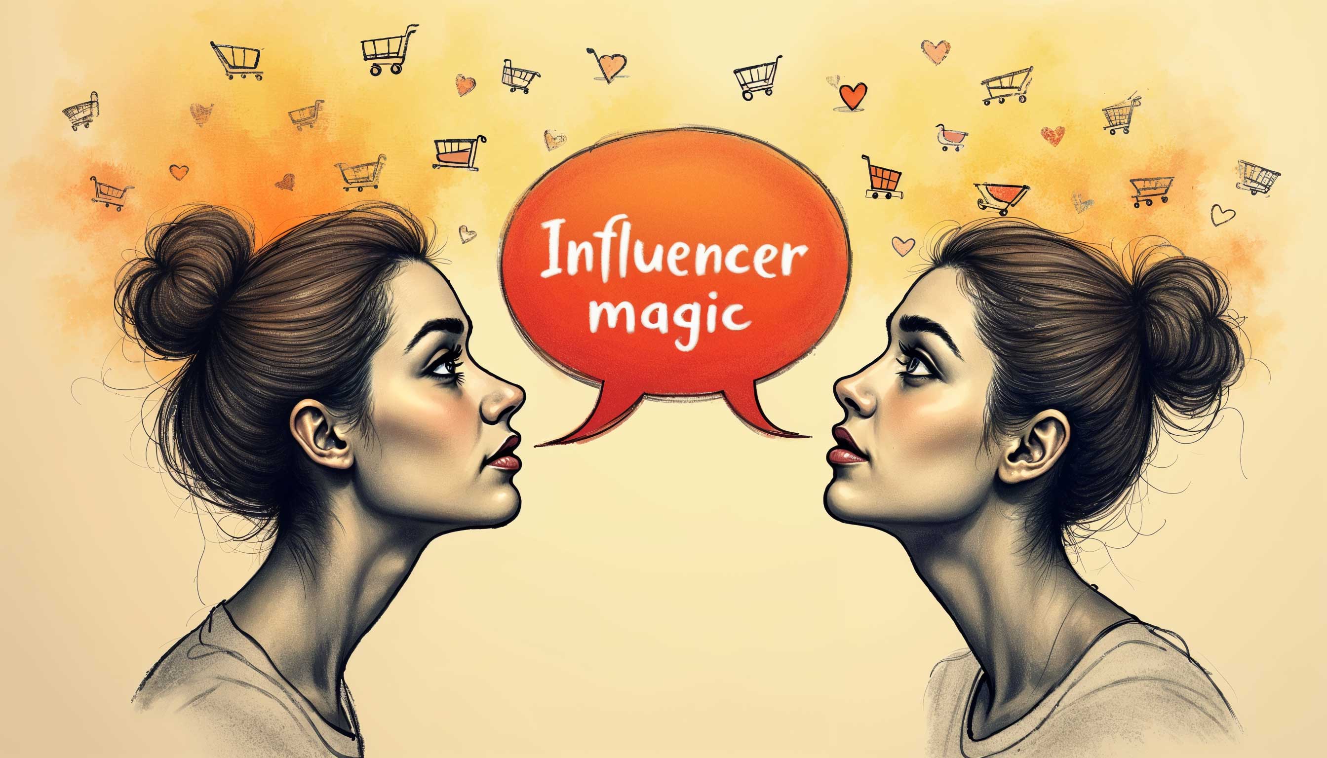 One whisper from an influencer and your product goes viral. That's social commerce magic!