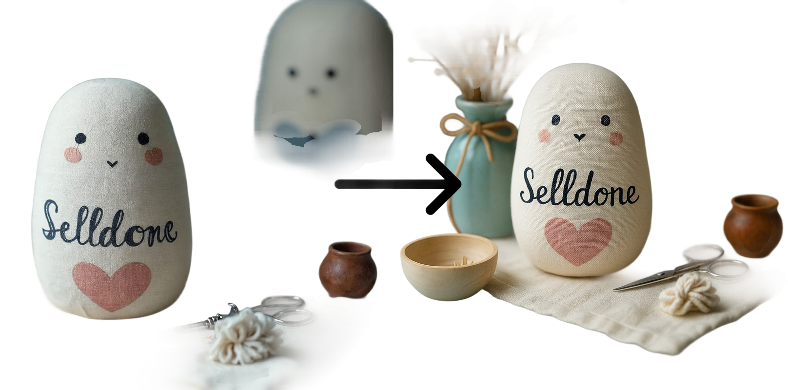 Handmade Personalized Cat Plush Toy Soft Stuffed Animal