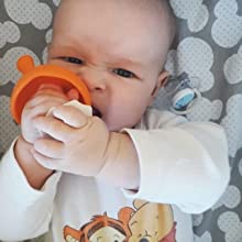 Discomfort caused by teething can be alleviated with the use of a