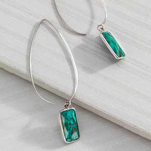 Silpada's Oasis Earrings will bring a splash of turquoise to your ensemble.…