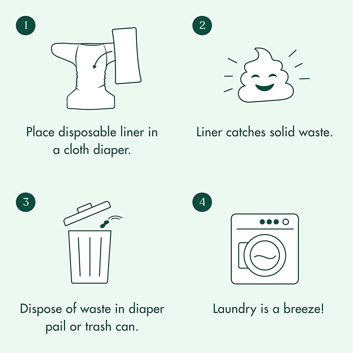 Our disposable reusable diaper liners are larger than any other on theβ¦