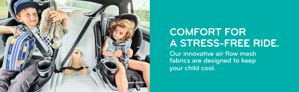 The Evenflo EveryFit 4-in-1 Convertible Car Seat was designed with maximum comfort,β¦