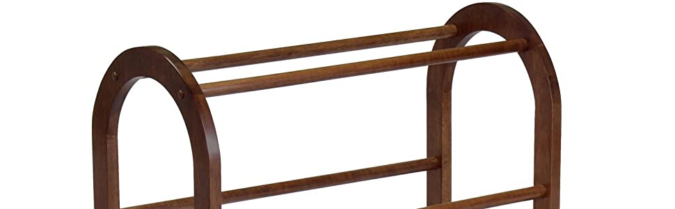 The Eleanor Quilt Rack features six rungs, allowing you to carefully exhibit