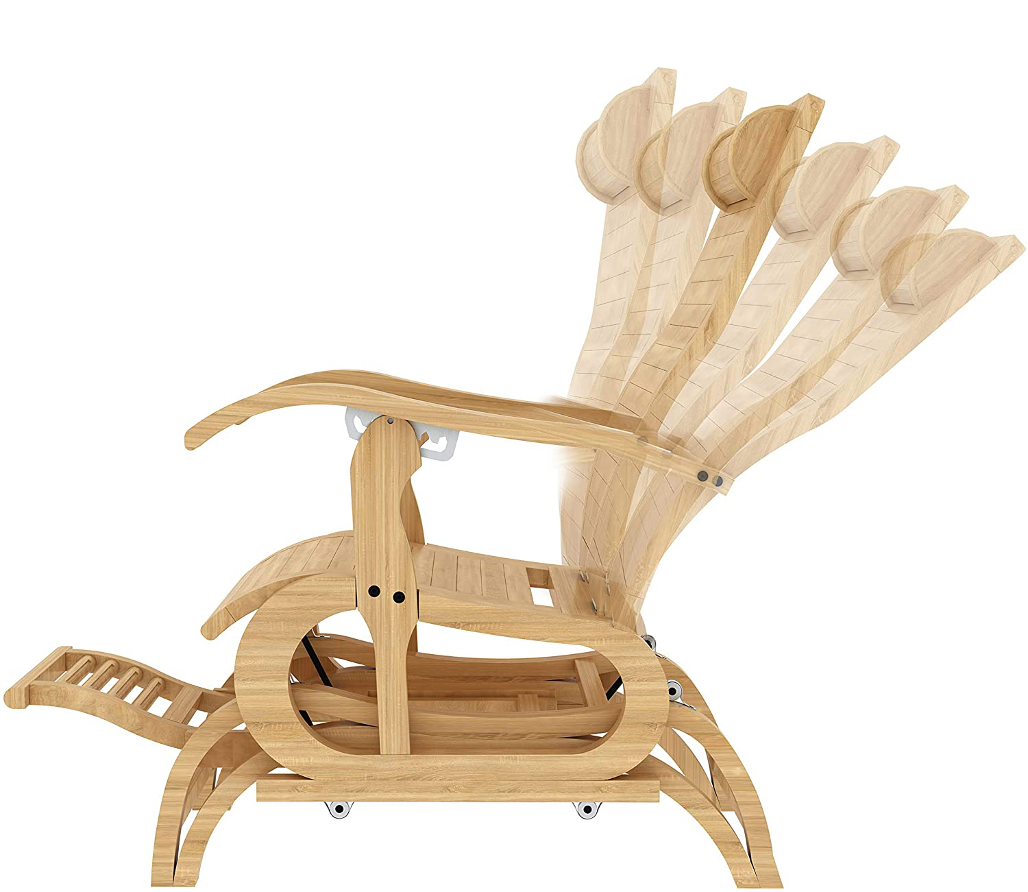 The Uliesc rocking chair is quiet, light, and comfy, making it ideal