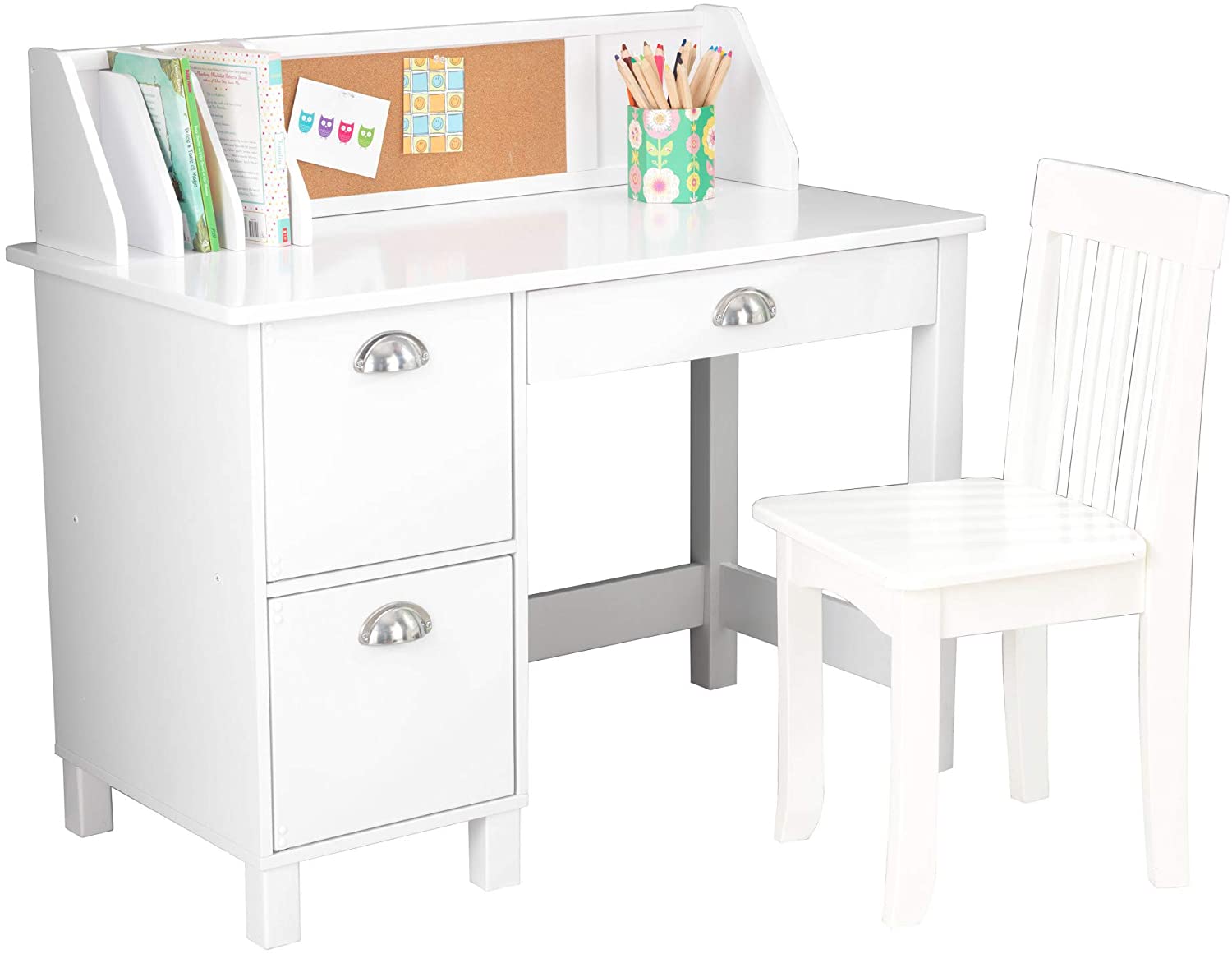 Our Study Desk with Drawers provides a great place for kids to