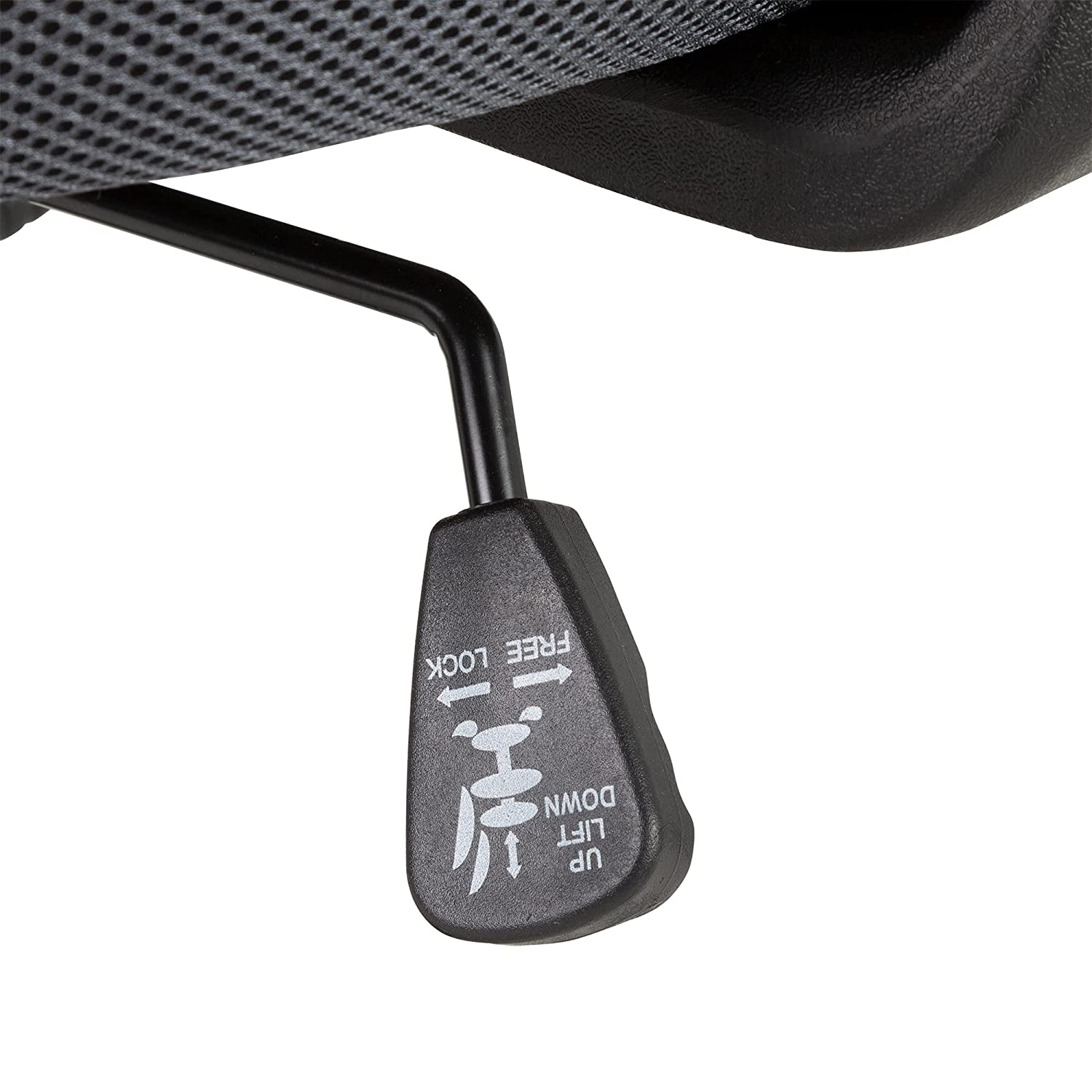 DURABLE FIVE-POINT STAR BASE with 5 rolling nylon wheels for ease maneuverability
