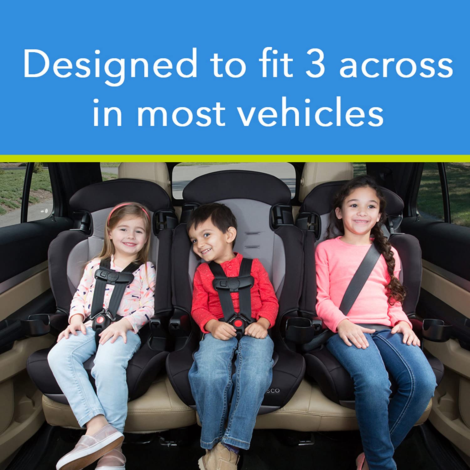 This booster car seat has a 1-year limited guarantee and meets or…