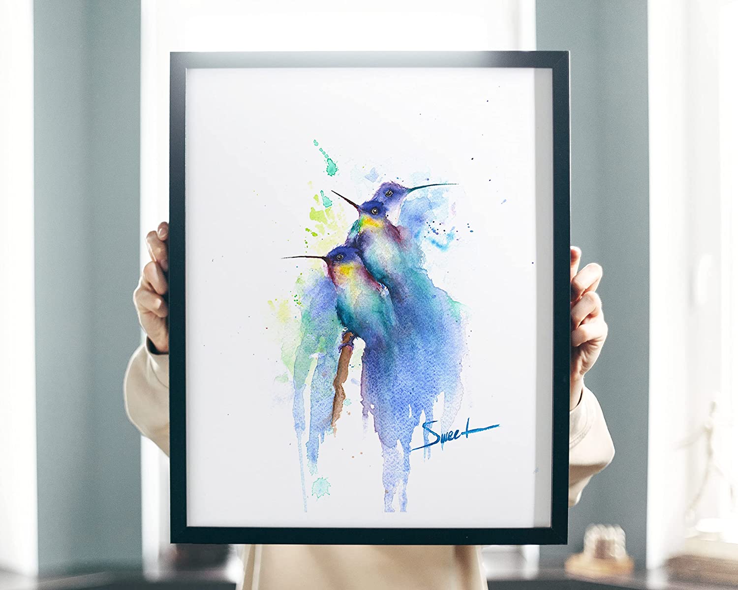 This print is printed on premium fine art watercolor paper using only…