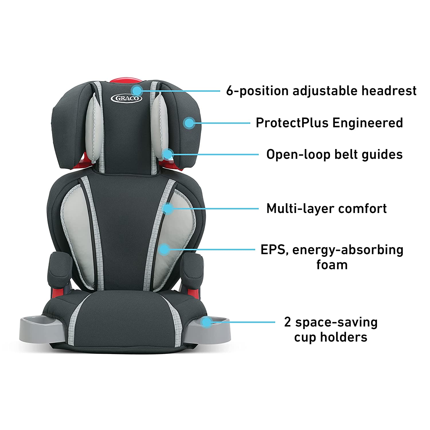 Open-loop belt guides assist in properly positioning the vehicle seat belt for…