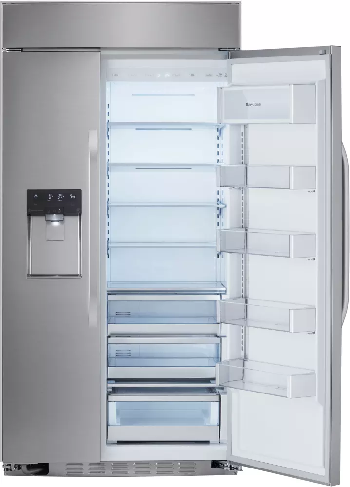 42" Built-In Side-by-Side Smart Wi-Fi Enabled ENERGY STAR Refrigerator with 25.6 cu.