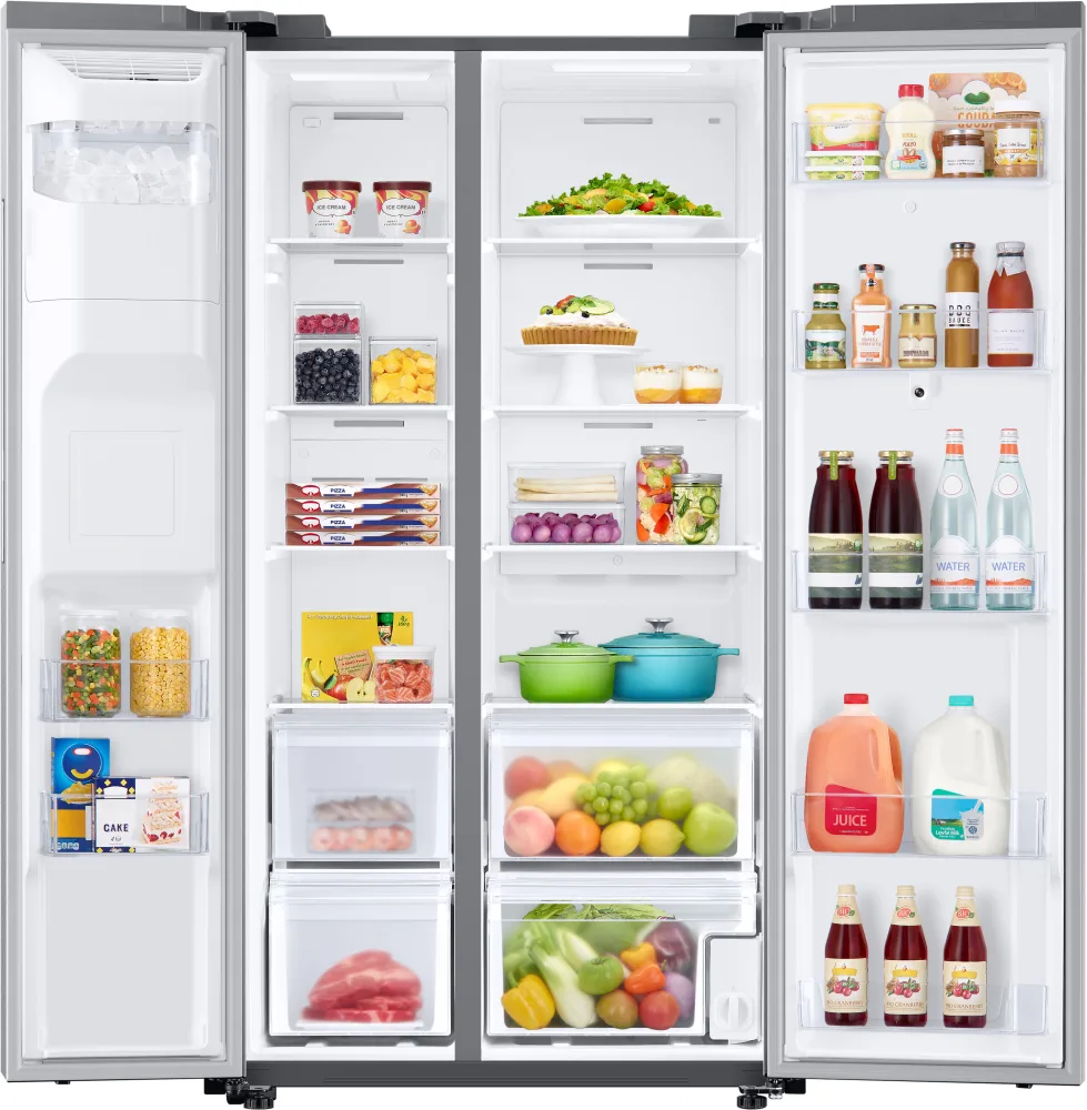 36" Side by Side Smart Refrigerator with 21.5" Touchscreen Family Hubβ’