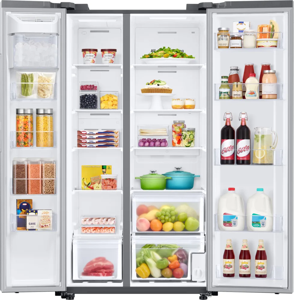 Samsung's large capacity counter depth Side-by-Side Refrigerator with In-Door Ice Maker is