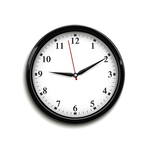 Brushed Metal Wall Clock
