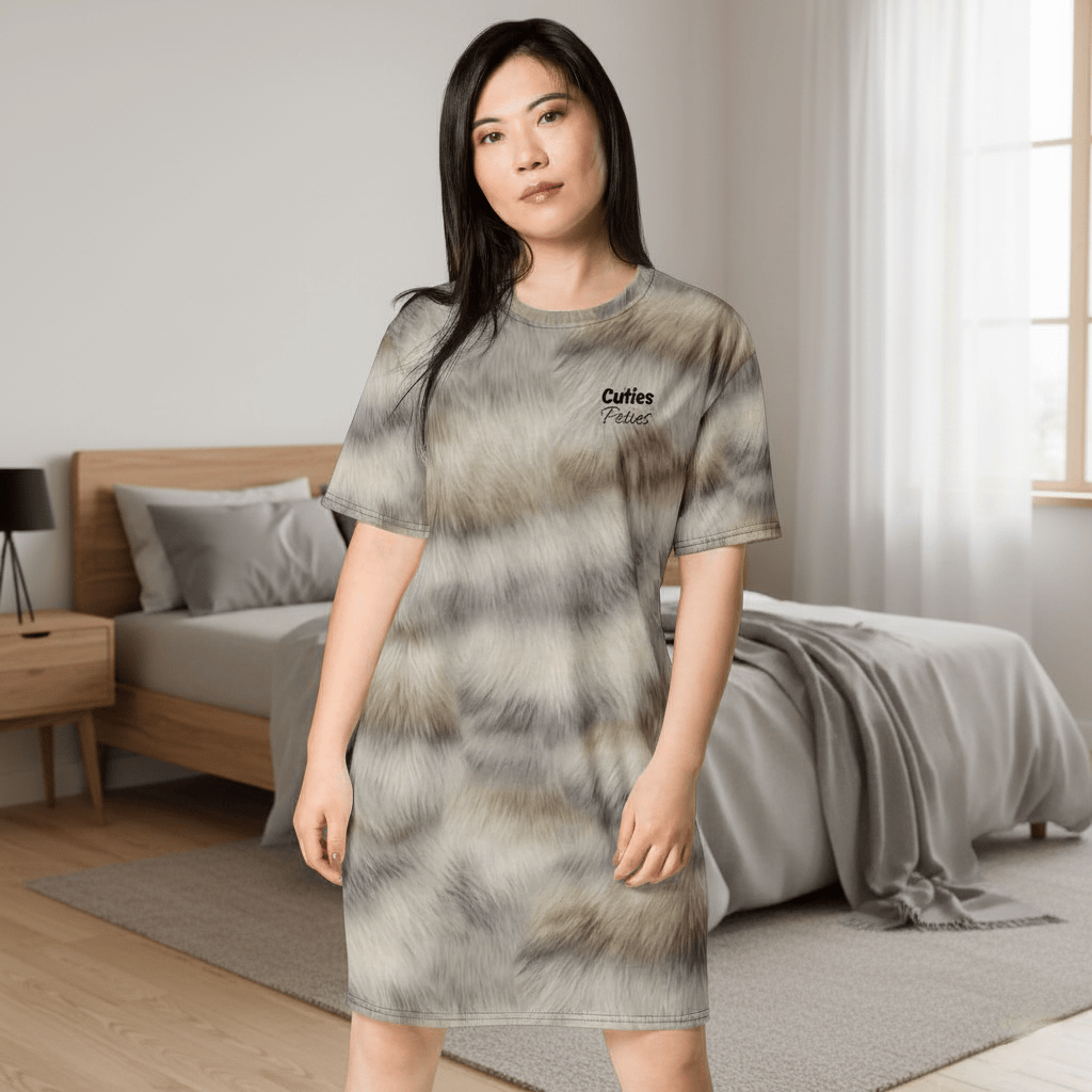 All-Over Print T-Shirt Dress