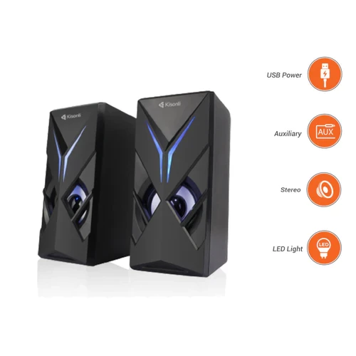 Brand: KisonliModel: U-9005Type: Speaker2.0 ChannelsConnectivity: WiredCompatible with: Multi De…