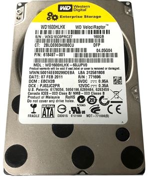 WD VelociRaptor SATA Hard Drive, 160GB , SATA 6 Gb/s, 32B Cache, 10,000 RPM "Ultra performance" hard drive
Attention: Package comes with a "2.5" to 3.5" Hard Drive Mounting Kit" so that you can mount it on regular desktop PC.

 NOTE: This is a "Thick" 2.5" Form Factory 160GB HDD, it works for Server &amp; Desktop PC. It will NOT Fit into a laptop!