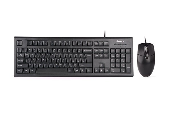 The keyboard layout features a full numeric keypad and full-size function keys, all within an efficient design that frees up space on your desktop. The included mouse provides smooth, precise tracking in a comfortable, contoured design for effortless navigation.