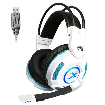 Digital virtual 7.1 surround sound gaming headset.3.5mm &amp; USB plug with omnidirectional microphone and volume control.50mm Hi-Fi driver, high sensitive and more powerful mag