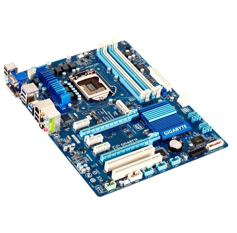 
 	Supports 3rd Gen. Intel® 22nm CPUs and 2nd Gen. Intel® Core™ CPUs (LGA1155 socket)
 	GIGABYTE Digital Power Engine with GIGABYTE 3D Power
 	GIGABYTE 3D BIOS (Dual UEFI)
 	Onboard mSATA slot for mSATA SSDs
 	PCI Express Gen 3.0 support
 	2-way CrossFireX™ multi-GPU support
 	Lucid Virtu™ Universal® MVP GPU virtualization support
 	HDMI, DVI, RGB
 	High quality 108dB SNR HD audio
 	GIGABYTE 333™ Onboard Acceleration (USB 3.0, SATA 3.0 &amp; 3x USB Power)
 	GIGABYTE On/Off Charge™ for USB devices



