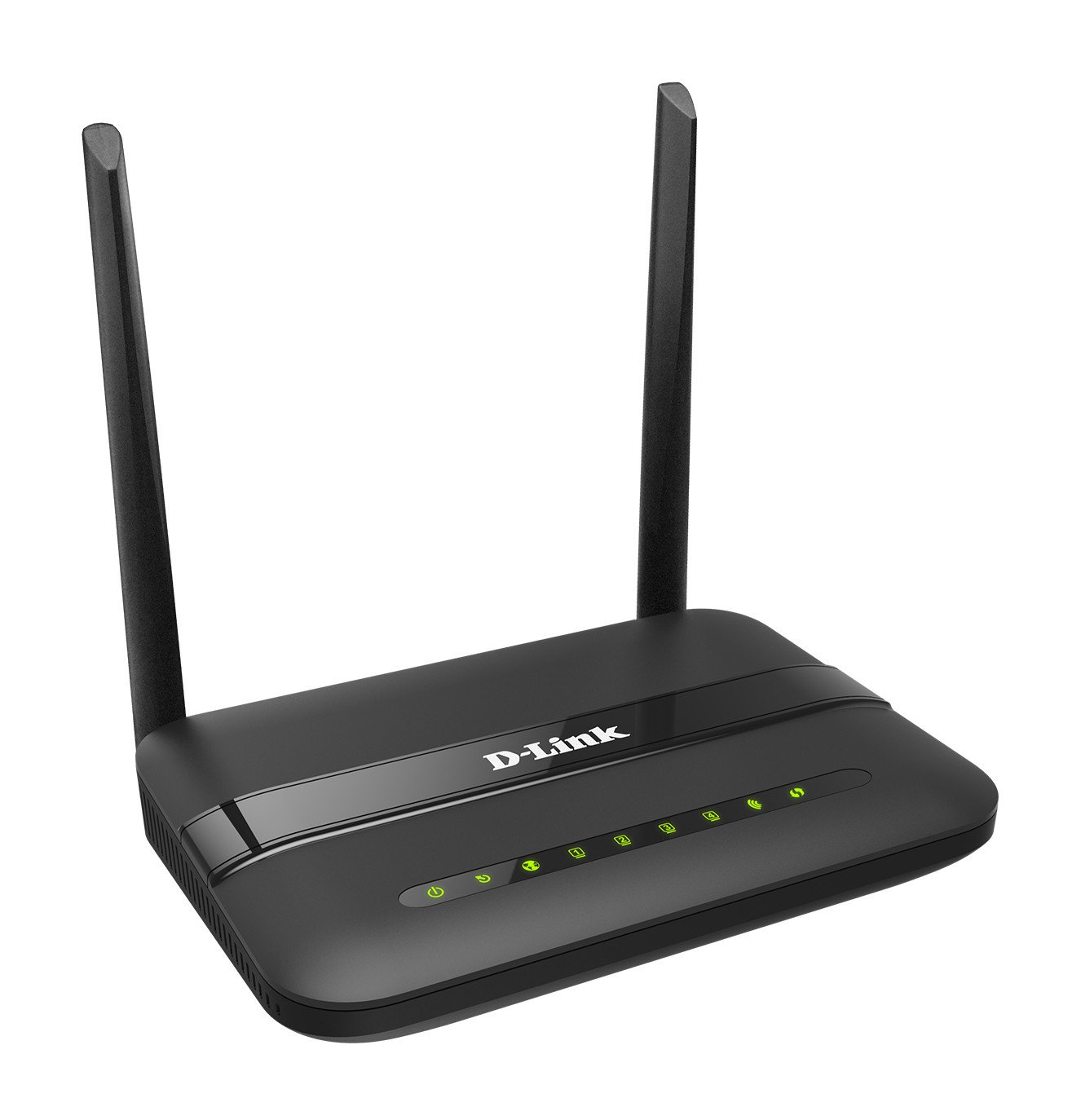 The DSL-124 Wireless N300 ADSL2+ Modem Router is a versatile, high-performance router for a home or small office. With integrated ADSL2/2+, supporting download speeds up to 24 Mbps, firewall protection, Quality of Service (QoS), 802.11n wireless LAN, and four Ethernet switch ports, the Wireless N300 ADSL2+ Modem Router provides all the functions that a user needs to establish a secure and high-speed link to the Internet.