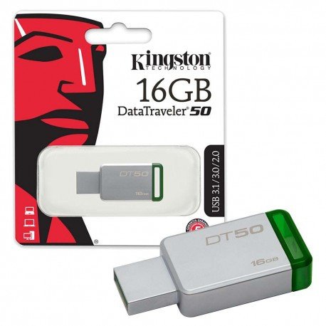 DataTraveler® 50 is a lightweight USB Flash drive available in capacities from 8GB to 128GB1. The drive’s compact, capless design features a metal casing that complements any compatible device and colourful accents that range by drive capacity. Backward compatible with existing USB 2.0 ports for convenience, this USB 3.1 Gen 1 (USB 3.0)2 drive ensures easy data transfer between devices. DT 50 is backed by a five-year warranty, free technical support and legendary Kingston® reliability.