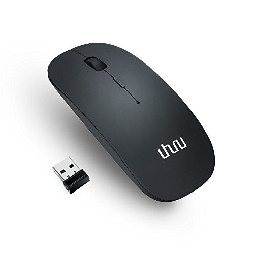 Portable Rechargeable Wireless Mouse Noiseless and Silent Click with 800/1200/1600 DPI for Pc MAC Laptop Computer