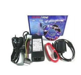 


SATA and IDE Hard Drive Adapter to USB 2.0 works with 2.5" 3.5" and 5.25" Hard Drives and Optical Drives


