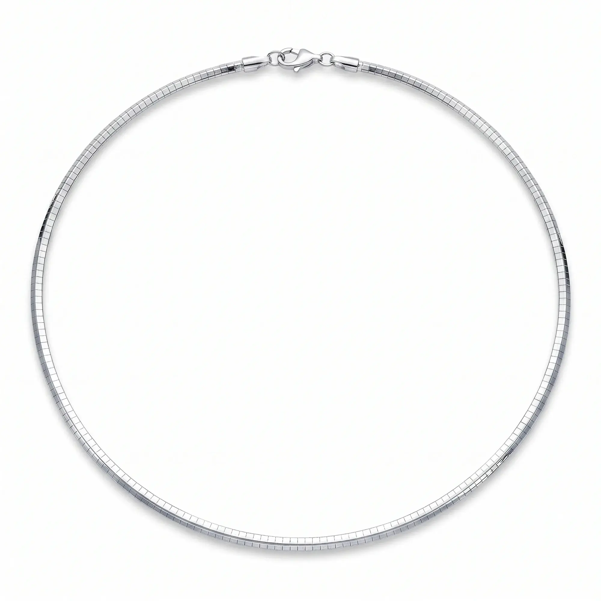 Solid 14K white gold, all the way through