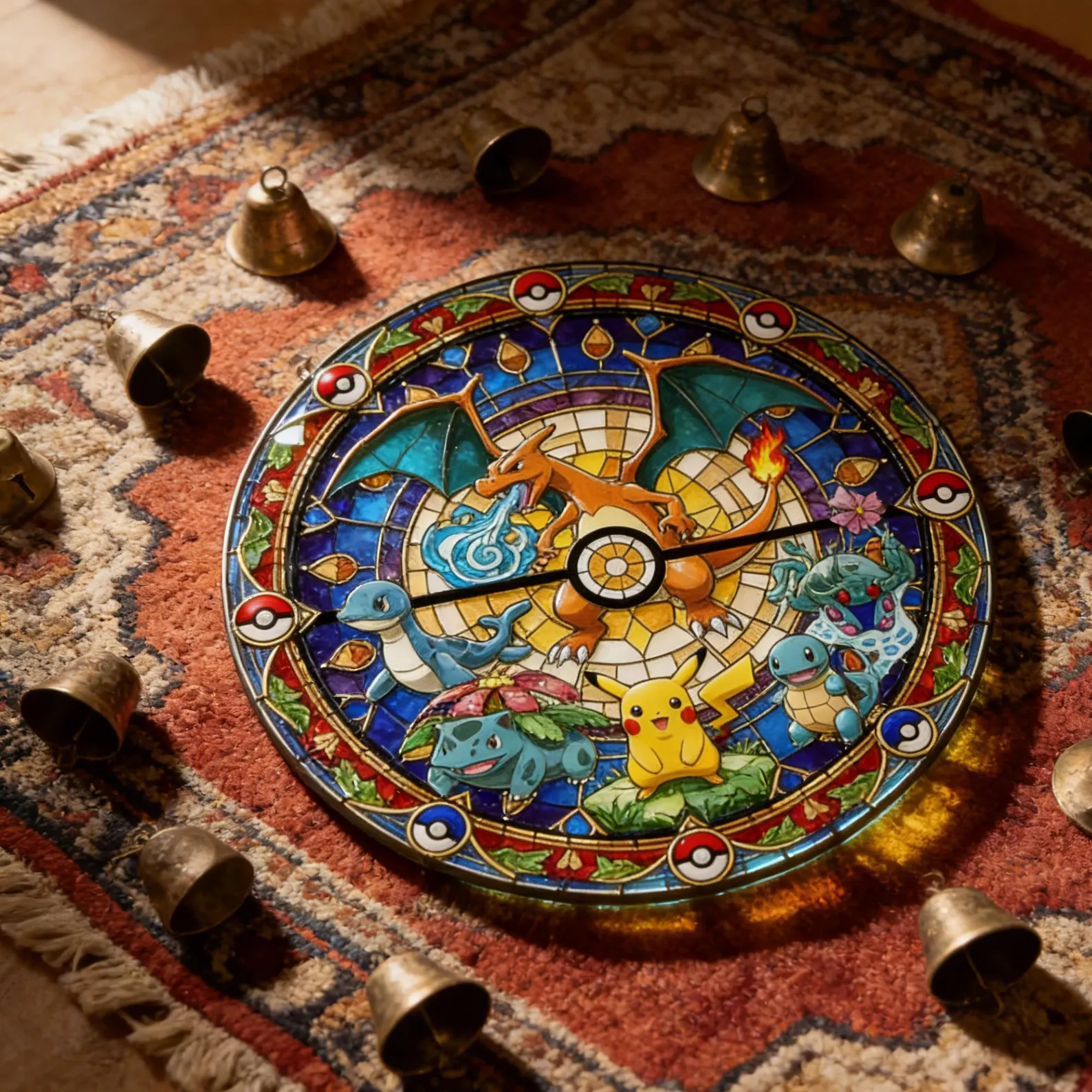 colorful pokémon design creating playful light in a child’s room