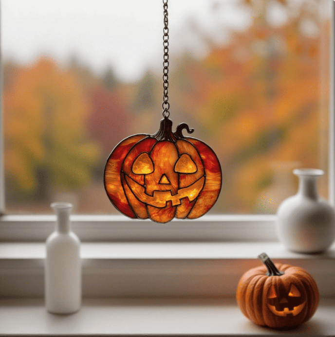 🎃 Jack-o'-Lantern Hanging Decor: Illuminate Your Halloween Atmosphere