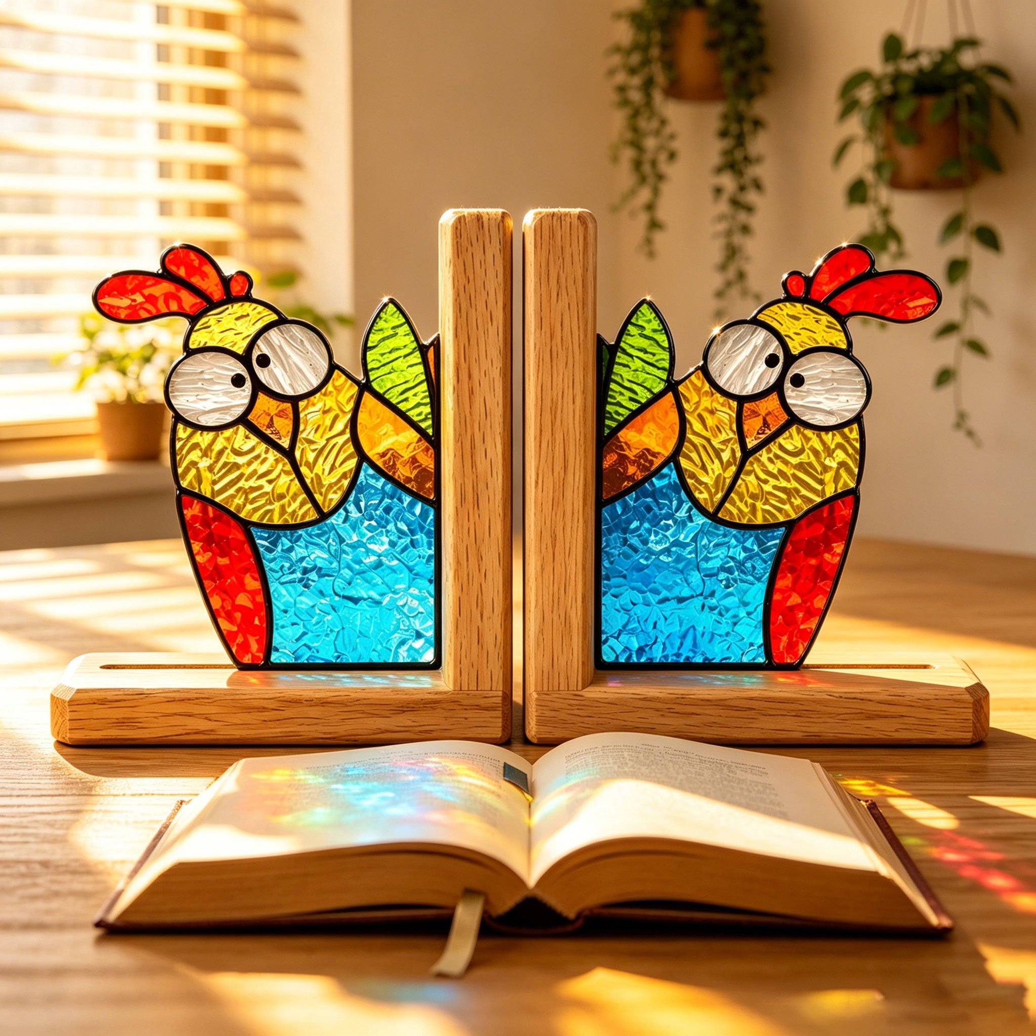 STGLASS-CHICK-BOOKEND
