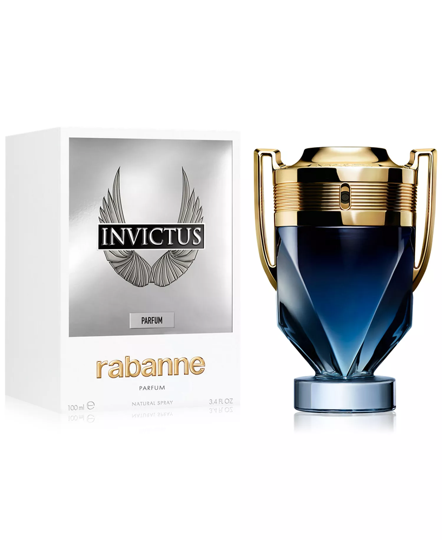 Rabanne Men's Invictus Parfum Spray, 3.4 oz 100ml