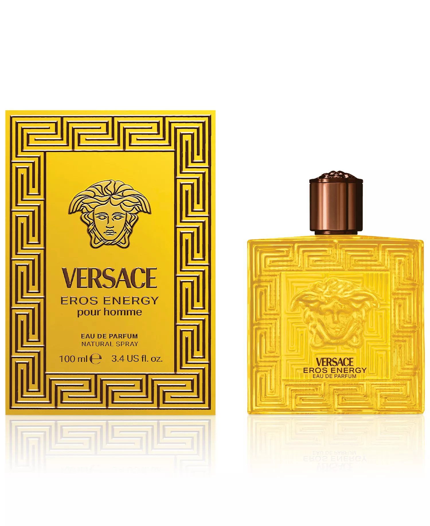 Versace Eros Energy Pour Homme Men 3.4 oz 100 ml Eau De Parfum Spray