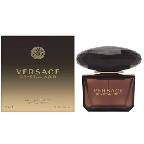 Versace Crystal Noir Eau De Parfum Spray for Women 3 Oz EDP 90 Ml Brown