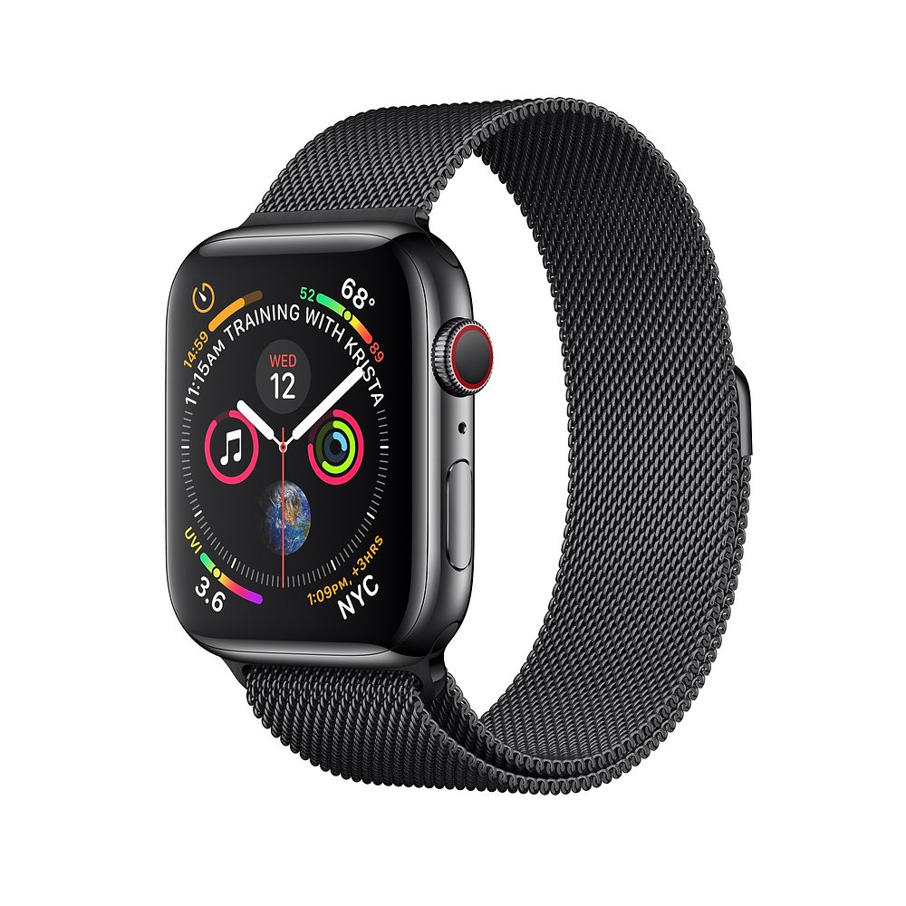 Space Black Stainless Steel Case with Space Black Milanese Loop